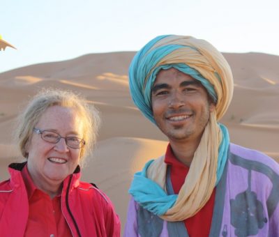Camelters in the Sahara Desert