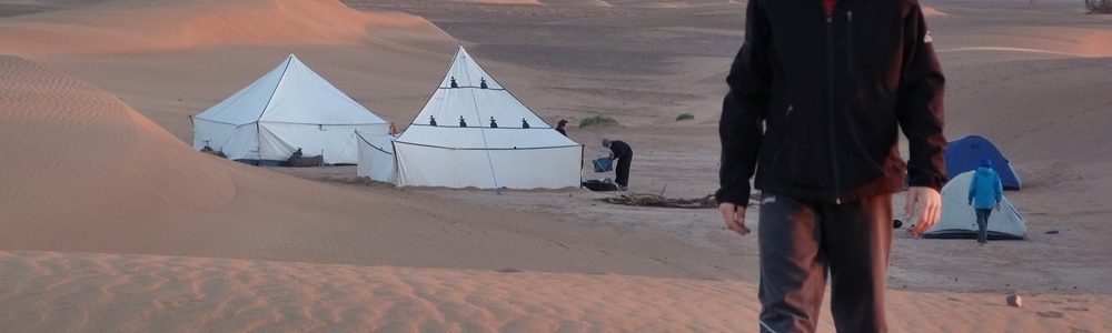 Camping in the desert of Morocco - zagora camel ride